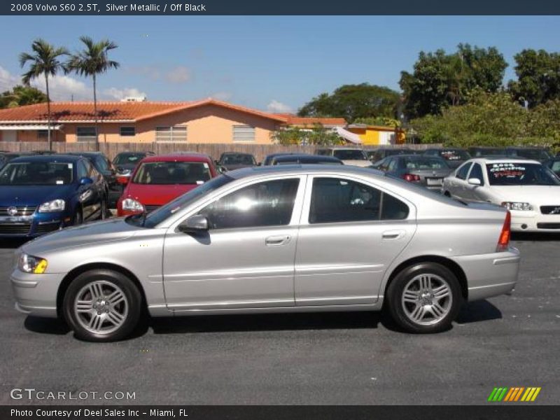 Silver Metallic / Off Black 2008 Volvo S60 2.5T