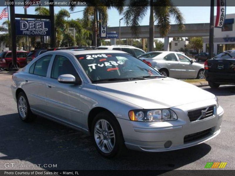 Silver Metallic / Off Black 2008 Volvo S60 2.5T