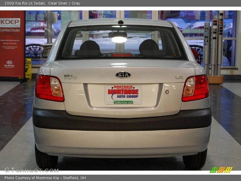 Clear Silver / Gray 2009 Kia Rio LX Sedan