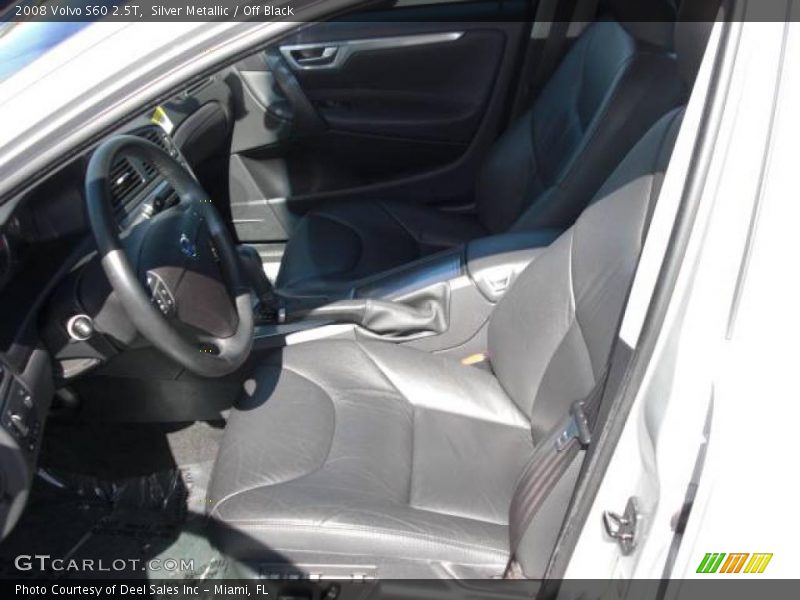 Silver Metallic / Off Black 2008 Volvo S60 2.5T