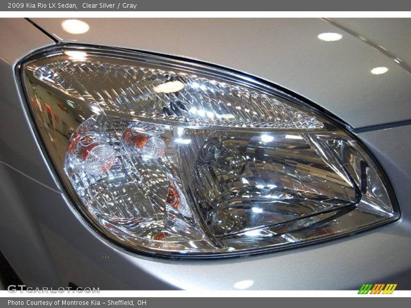 Clear Silver / Gray 2009 Kia Rio LX Sedan
