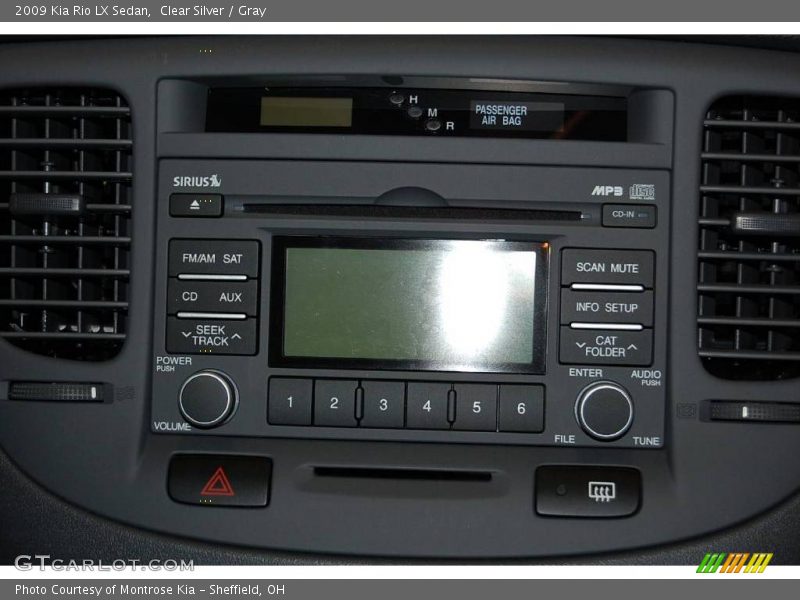 Clear Silver / Gray 2009 Kia Rio LX Sedan