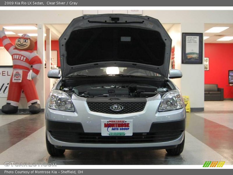 Clear Silver / Gray 2009 Kia Rio LX Sedan