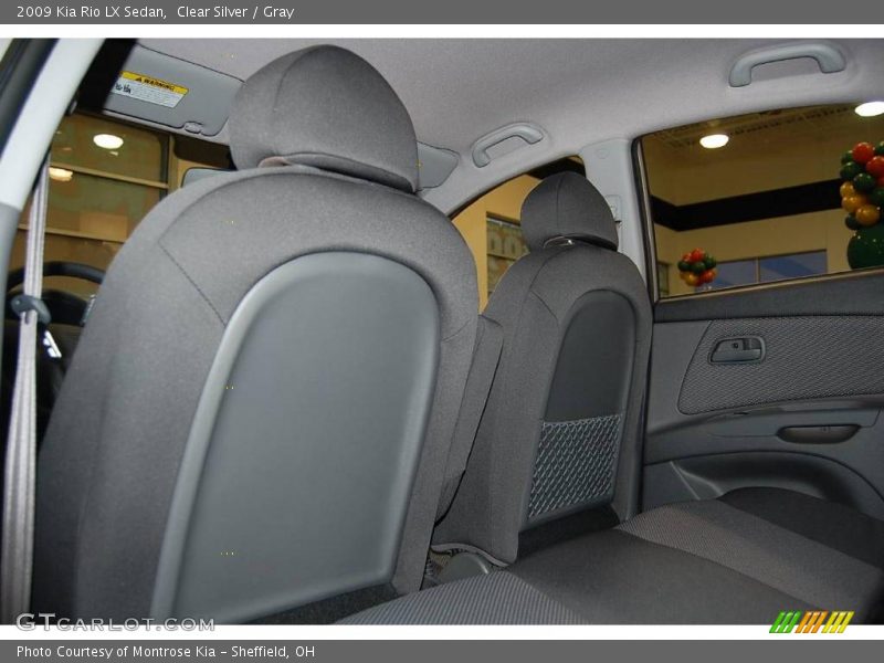 Clear Silver / Gray 2009 Kia Rio LX Sedan