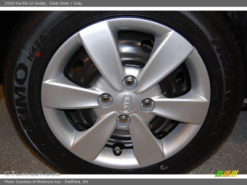 Clear Silver / Gray 2009 Kia Rio LX Sedan