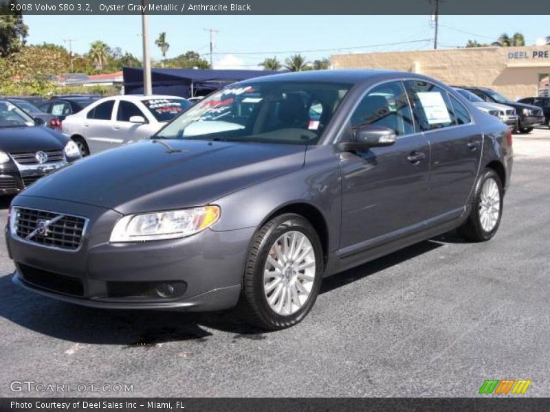 Oyster Gray Metallic / Anthracite Black 2008 Volvo S80 3.2