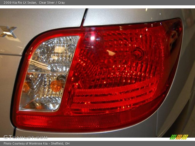 Clear Silver / Gray 2009 Kia Rio LX Sedan