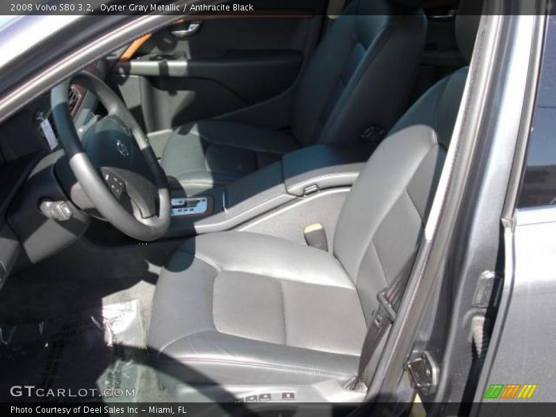 Oyster Gray Metallic / Anthracite Black 2008 Volvo S80 3.2