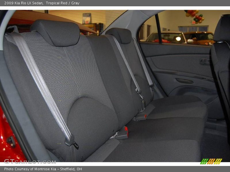 Tropical Red / Gray 2009 Kia Rio LX Sedan