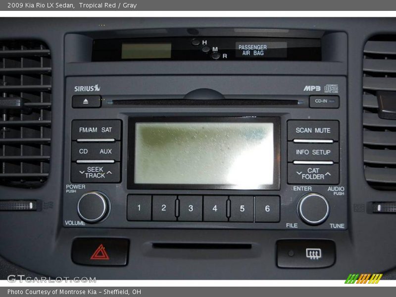 Tropical Red / Gray 2009 Kia Rio LX Sedan