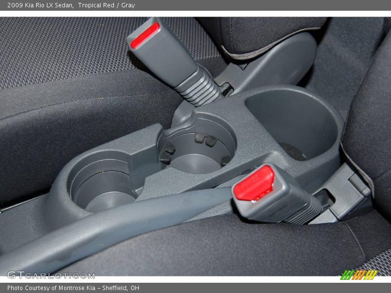 Tropical Red / Gray 2009 Kia Rio LX Sedan