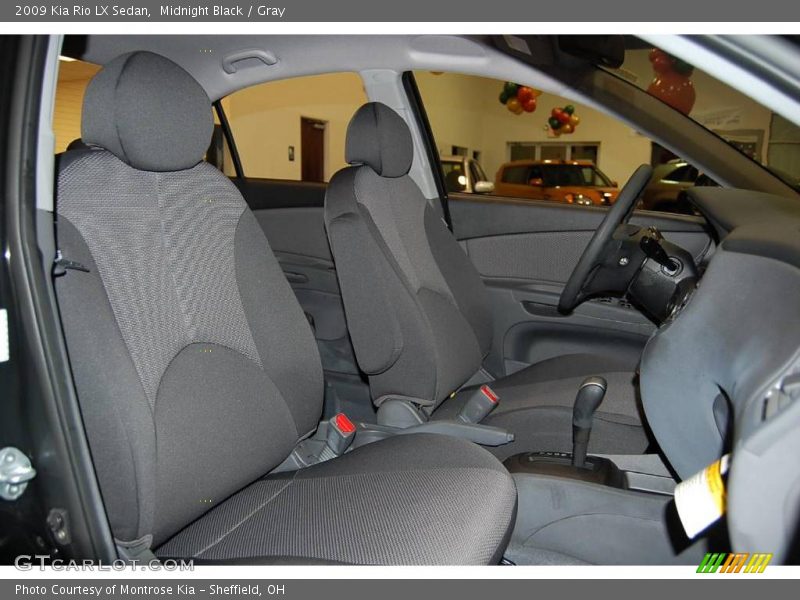 Midnight Black / Gray 2009 Kia Rio LX Sedan