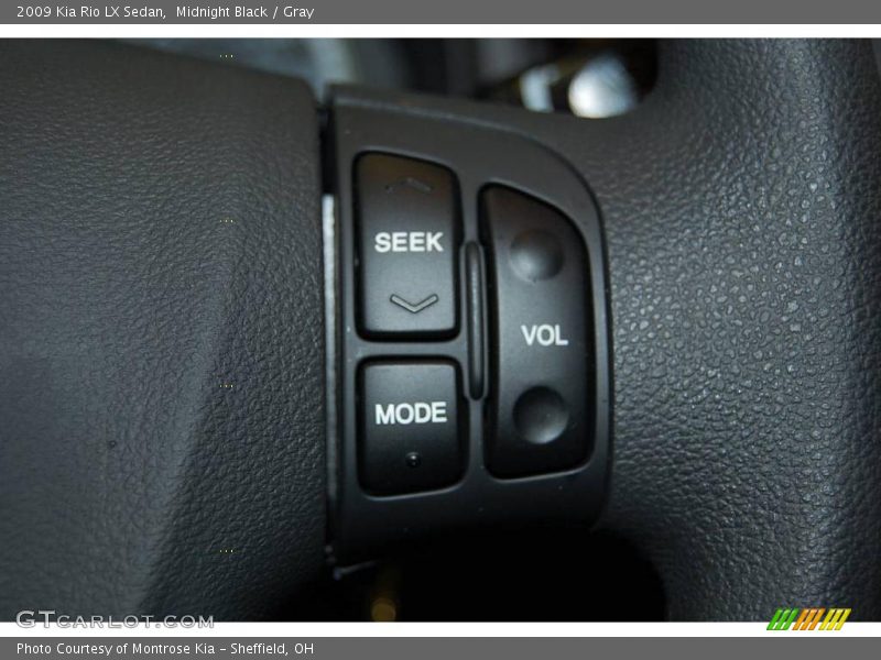 Midnight Black / Gray 2009 Kia Rio LX Sedan