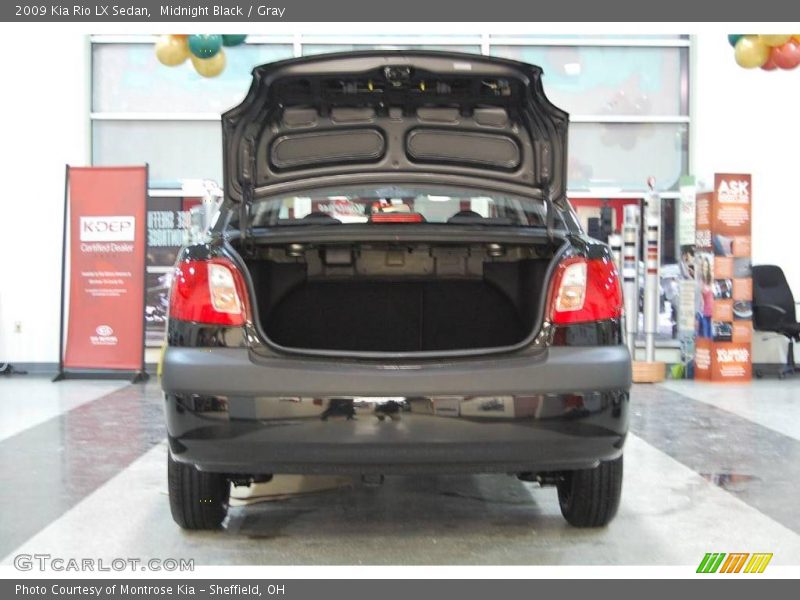 Midnight Black / Gray 2009 Kia Rio LX Sedan