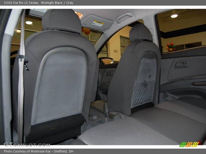 Midnight Black / Gray 2009 Kia Rio LX Sedan