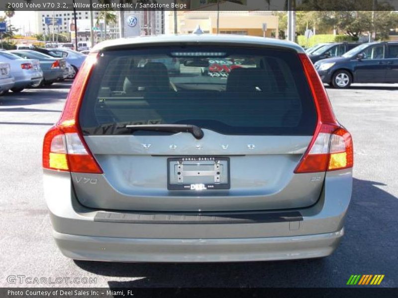 Willow Green Metallic / Sandstone Beige 2008 Volvo V70 3.2