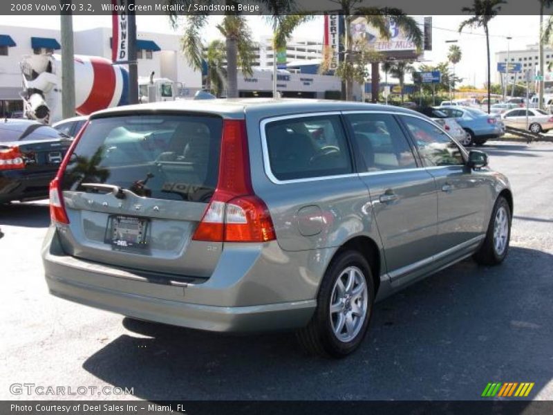 Willow Green Metallic / Sandstone Beige 2008 Volvo V70 3.2