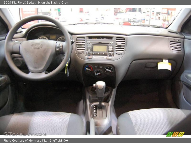 Midnight Black / Gray 2009 Kia Rio LX Sedan