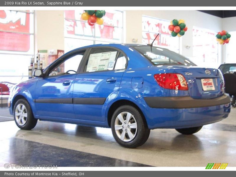 Sapphire Blue / Gray 2009 Kia Rio LX Sedan