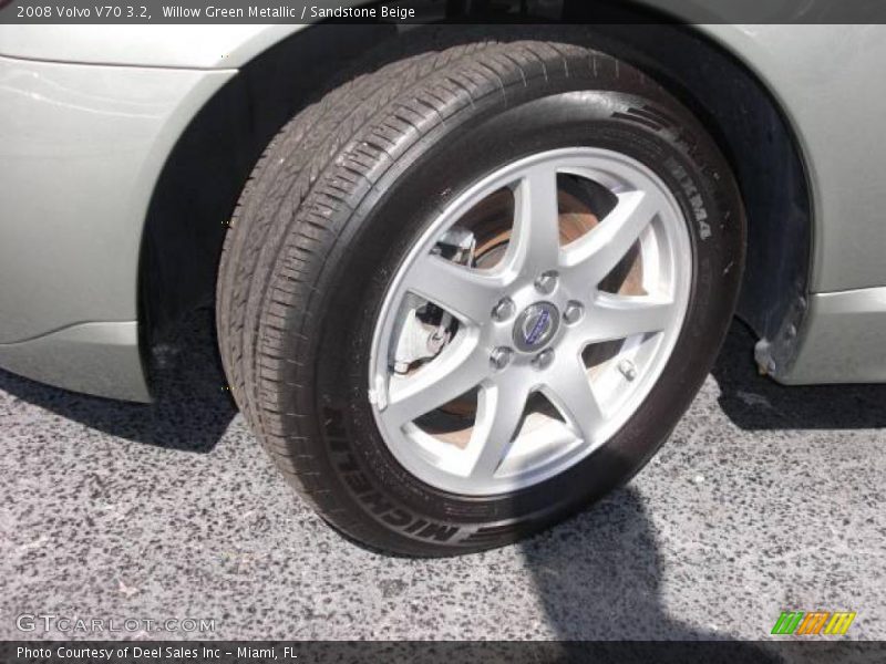 Willow Green Metallic / Sandstone Beige 2008 Volvo V70 3.2