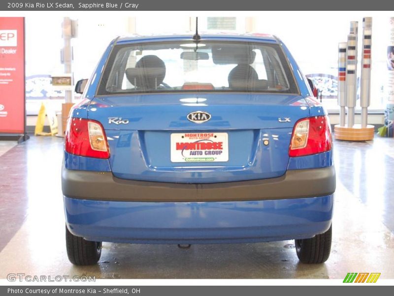 Sapphire Blue / Gray 2009 Kia Rio LX Sedan