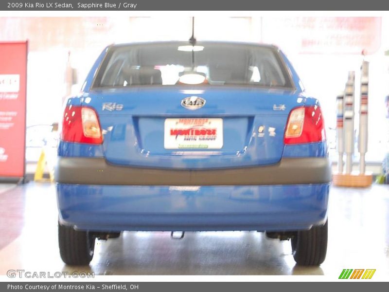 Sapphire Blue / Gray 2009 Kia Rio LX Sedan