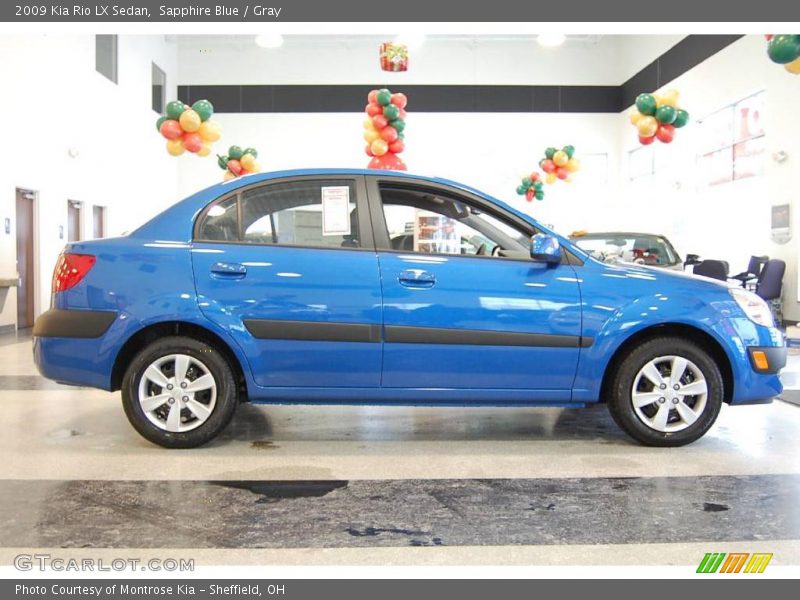 Sapphire Blue / Gray 2009 Kia Rio LX Sedan