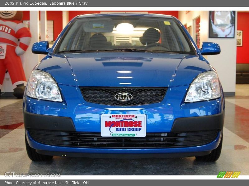 Sapphire Blue / Gray 2009 Kia Rio LX Sedan