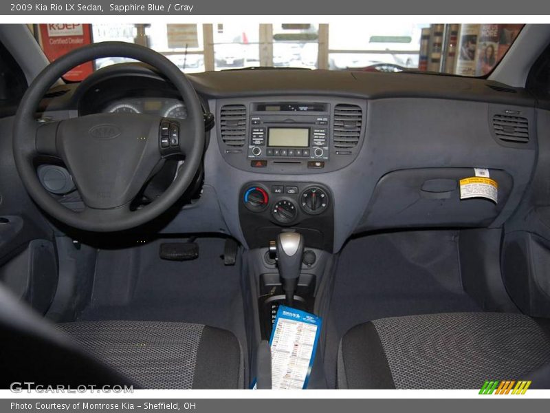 Sapphire Blue / Gray 2009 Kia Rio LX Sedan