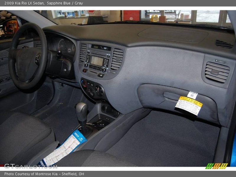 Sapphire Blue / Gray 2009 Kia Rio LX Sedan