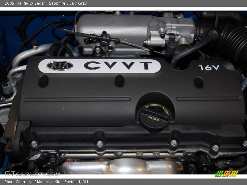 Sapphire Blue / Gray 2009 Kia Rio LX Sedan
