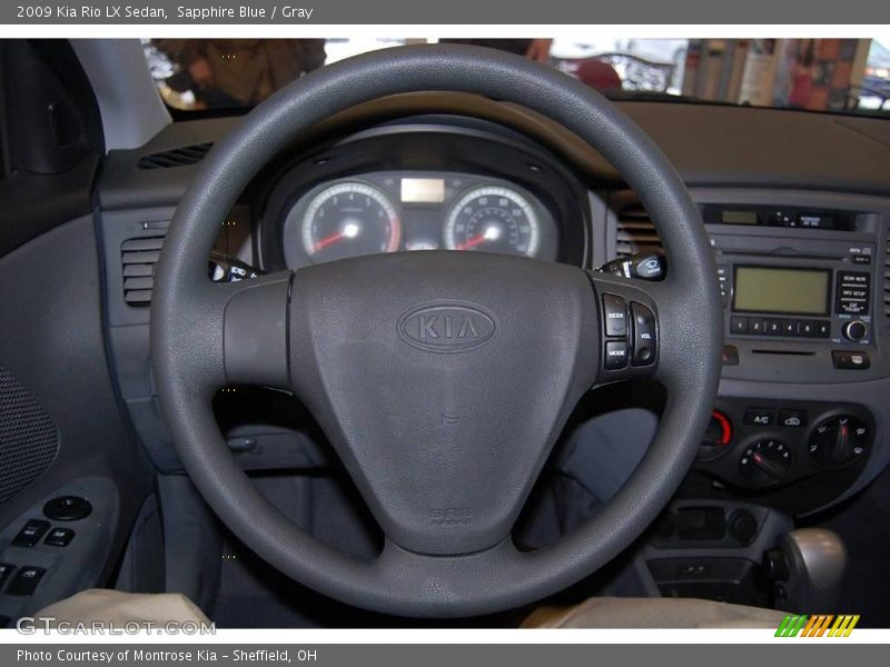 Sapphire Blue / Gray 2009 Kia Rio LX Sedan
