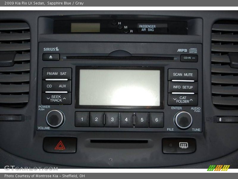 Sapphire Blue / Gray 2009 Kia Rio LX Sedan