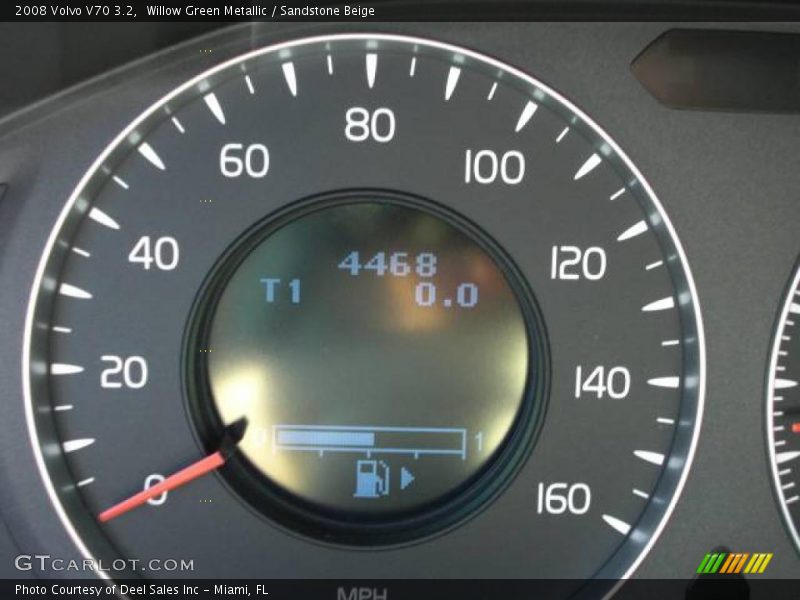 Willow Green Metallic / Sandstone Beige 2008 Volvo V70 3.2