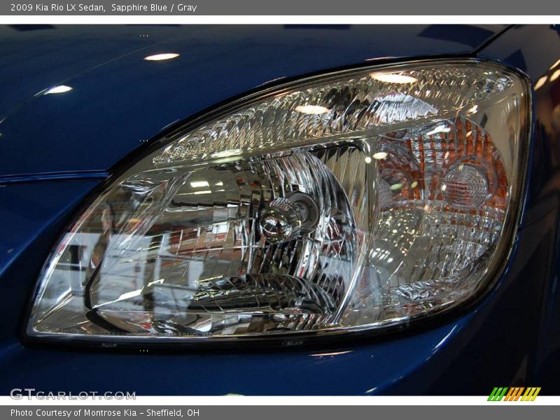 Sapphire Blue / Gray 2009 Kia Rio LX Sedan