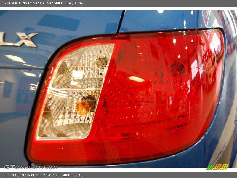 Sapphire Blue / Gray 2009 Kia Rio LX Sedan