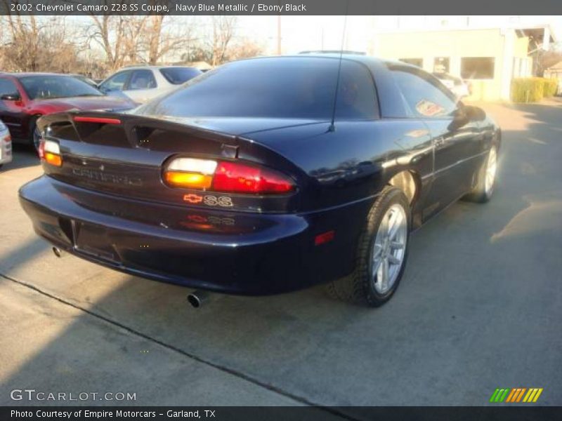 Navy Blue Metallic / Ebony Black 2002 Chevrolet Camaro Z28 SS Coupe