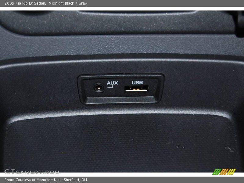 Midnight Black / Gray 2009 Kia Rio LX Sedan