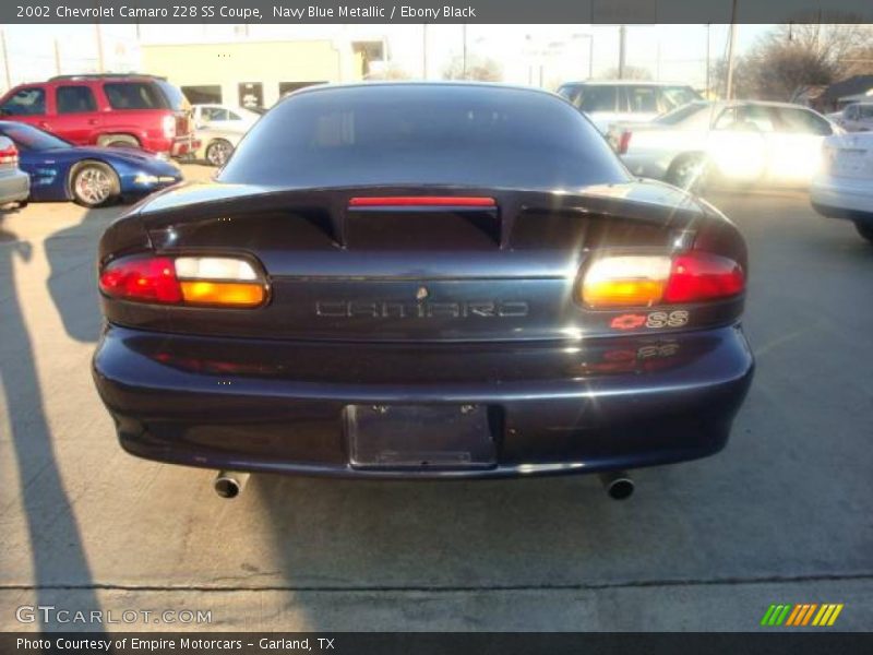 Navy Blue Metallic / Ebony Black 2002 Chevrolet Camaro Z28 SS Coupe