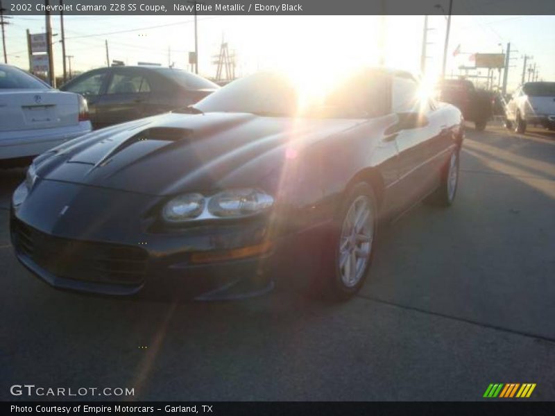 Navy Blue Metallic / Ebony Black 2002 Chevrolet Camaro Z28 SS Coupe