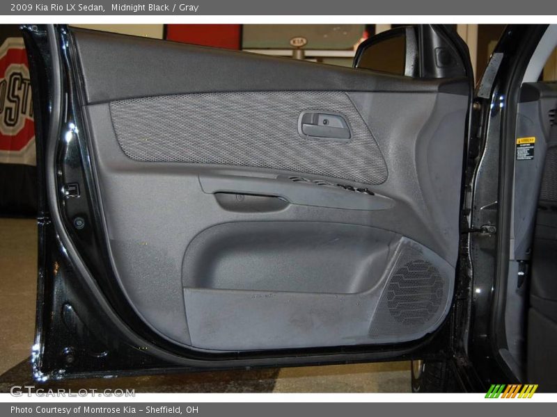 Midnight Black / Gray 2009 Kia Rio LX Sedan