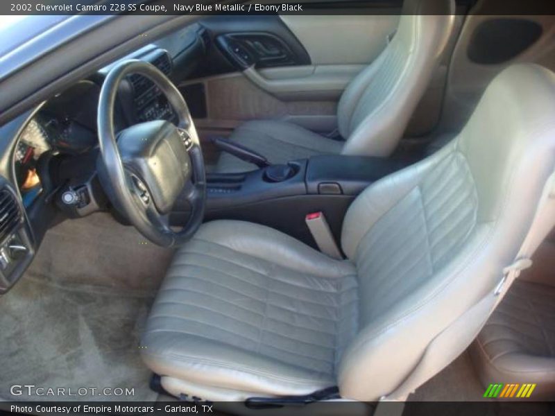 Navy Blue Metallic / Ebony Black 2002 Chevrolet Camaro Z28 SS Coupe