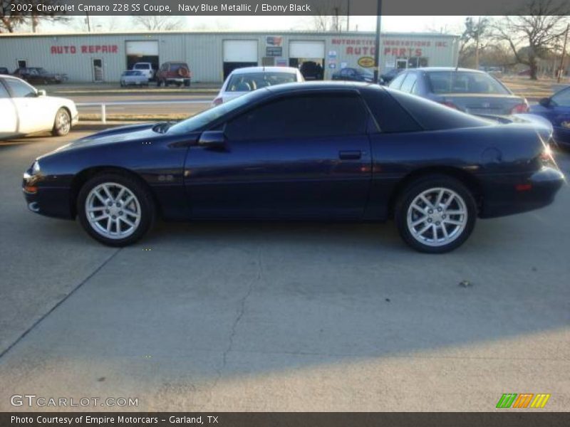 Navy Blue Metallic / Ebony Black 2002 Chevrolet Camaro Z28 SS Coupe