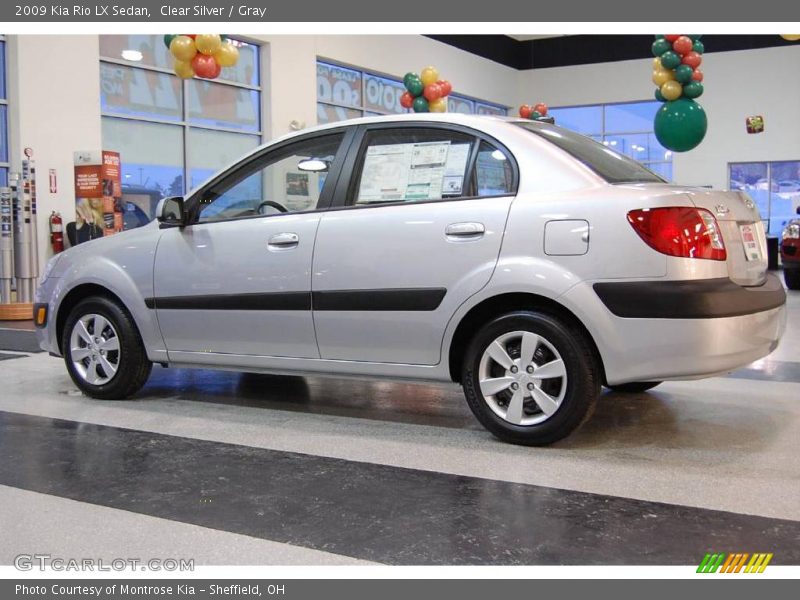 Clear Silver / Gray 2009 Kia Rio LX Sedan