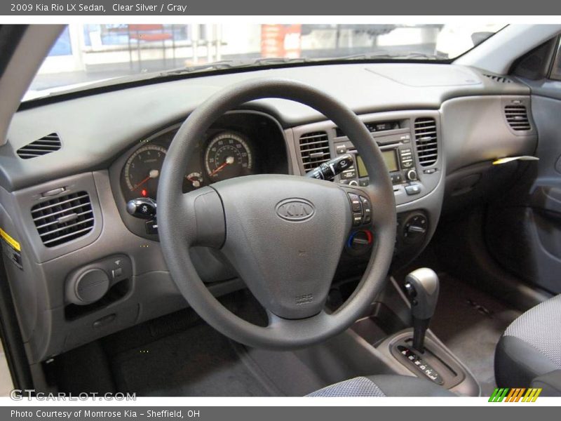 Clear Silver / Gray 2009 Kia Rio LX Sedan