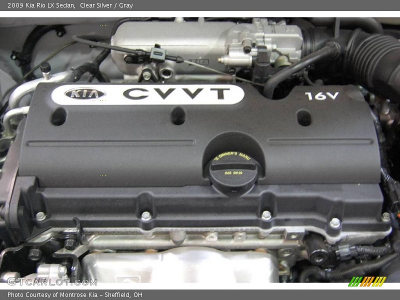 Clear Silver / Gray 2009 Kia Rio LX Sedan