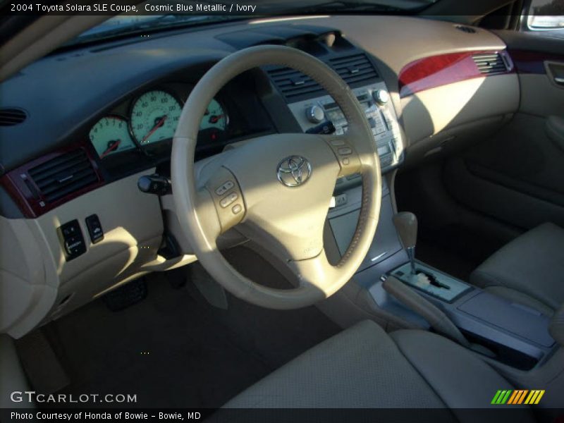 Cosmic Blue Metallic / Ivory 2004 Toyota Solara SLE Coupe