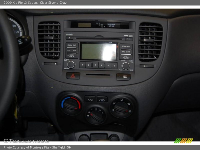 Clear Silver / Gray 2009 Kia Rio LX Sedan