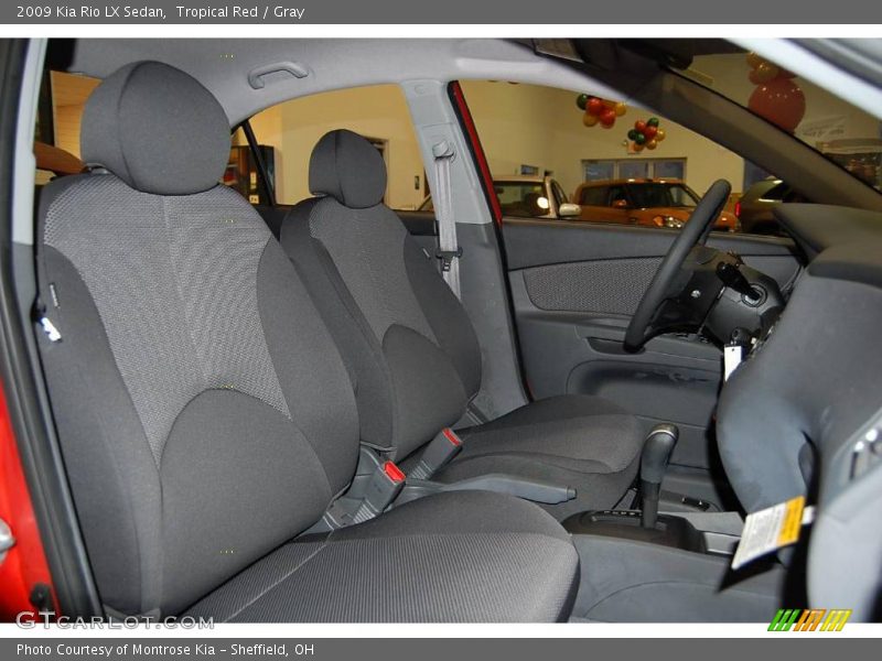 Tropical Red / Gray 2009 Kia Rio LX Sedan