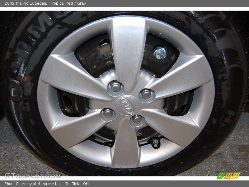 Tropical Red / Gray 2009 Kia Rio LX Sedan